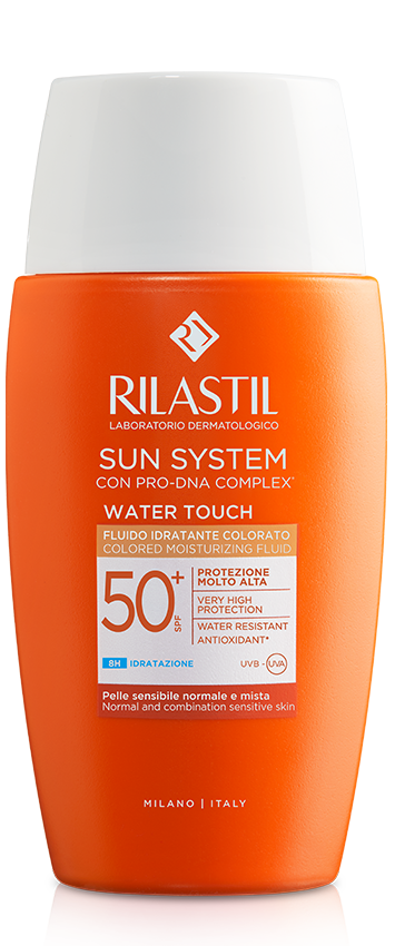 Sun System Water Touch Fluid Nuantator cu SPF 50+